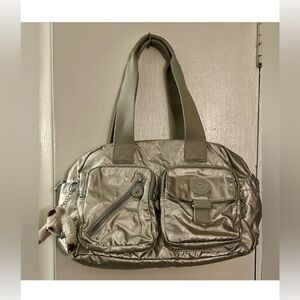 Vintage Kipling Women's Erasto S Shoulder Bag - Silver